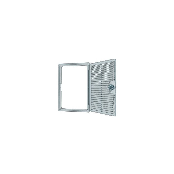 DEKOFOT ventilacijska vrata s ručicom 200x300, kromirana, prikaz 6 od 7
