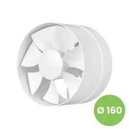 Zmogljiv cevni ventilator fi 160 mm iz ABS plastike, PROFIT 6