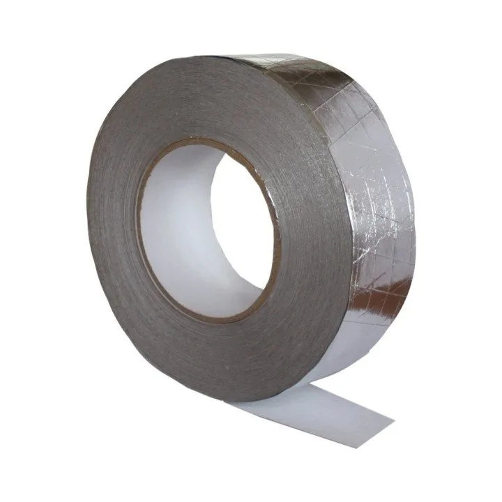 LMS, Aluminijast trak z mrežo iz steklenih vlaken 50 mm x 50 m, 150 mikronov. 