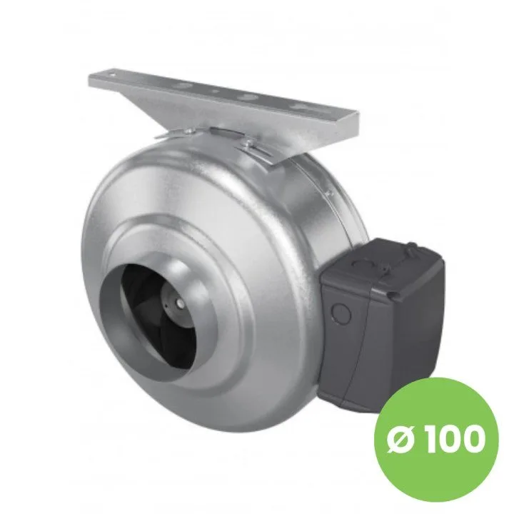 Zmogljiv cevni radialni ventilator fi 100 za kakovostno prezračevanje