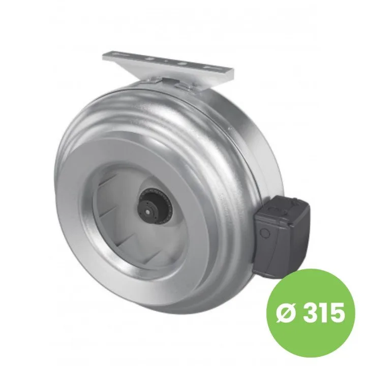 Radialni cevni ventilator MARS GDF 315 – 1500 m³/h zmogljivosti