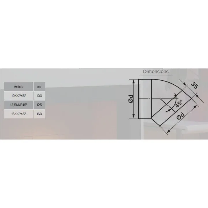 KOLENO 10KKP 45 D100
