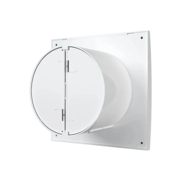 Tihi kopalniški ventilator za kopalnico z loputo fi 125 mm, AURA 5C