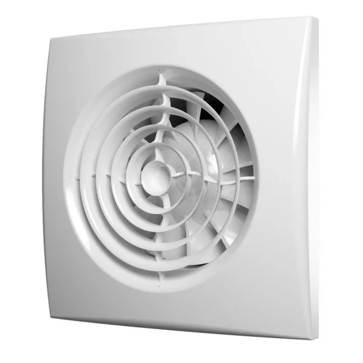 Tihi kopalniški ventilator za kopalnico z loputo fi 125 mm, AURA 5C