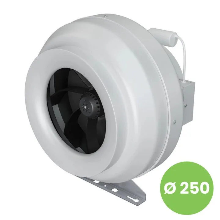 CYCLONE-EBM 250, Plastični centrifugalni kanalski ventilator za dovod in odvod zraka BB D250