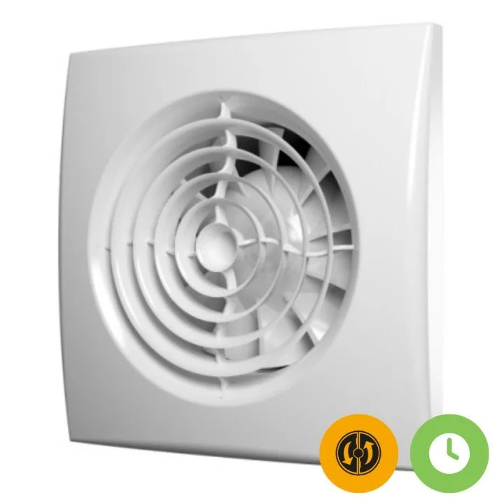 Ventilator za kupaonicu s tajmerom i povratnom loputom D100 - Akvavent