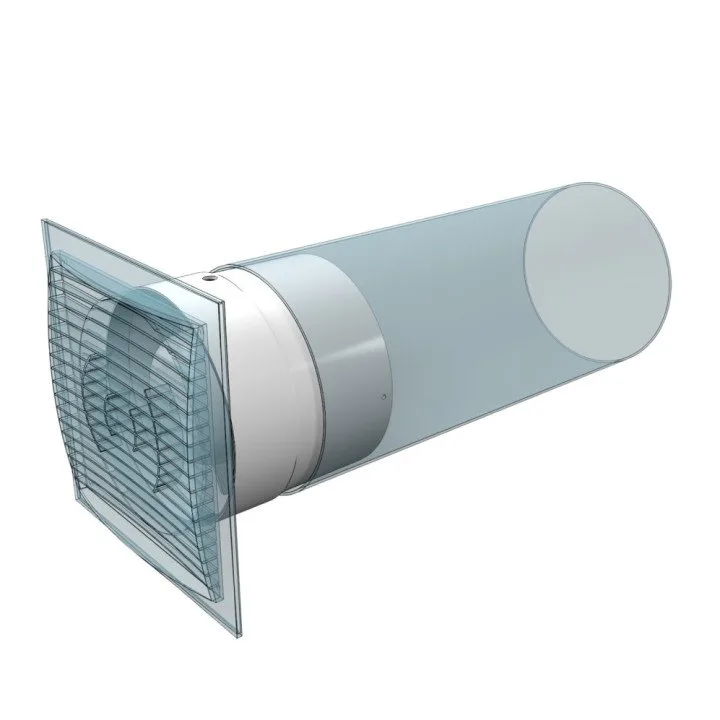 Kanalski aksialni ventilator za dovod in odvod zraka D125 - Akvavent