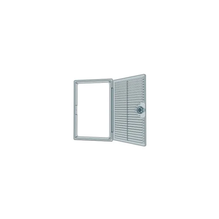 Slonovača od 3030DF, DEKOFOT ventilacijska vrata s ručicom 300x300, kromirana