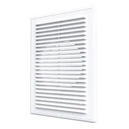 Prezračevalna rešetka pravokotna 183x253 s prirobnico D125 - Akvavent