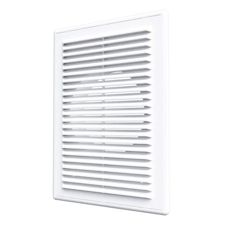 Prezračevalna rešetka pravokotna 183x253 s prirobnico D125 - Akvavent
