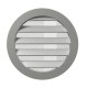 Outside round grill with screen D125 with flange D100, Aluminum