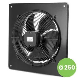 Visokozmogljiv stenski industrijski aksialni ventilator 250 mm