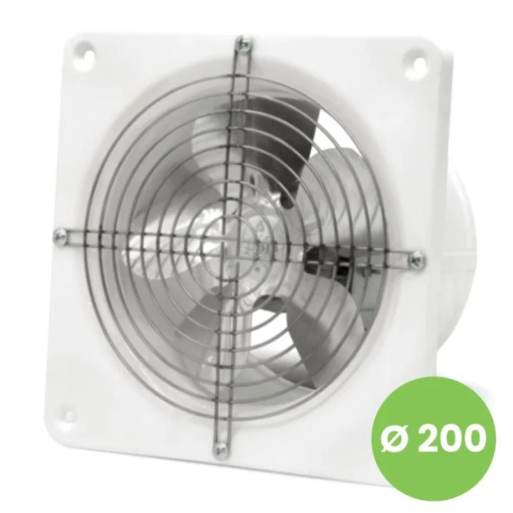 Industrijski stenski ventilator fi 200 za manjše uporabne prostore