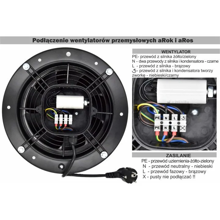 Industrijski ventilator za prozračivanje 300 mm, aRos 300