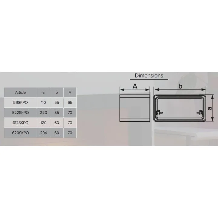 Spojnik za cev 220x90 mm z loputo proti povratnem toku | 922SKPO