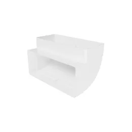 Navpično koleno 90° za pravokotno cev 220x90mm | 922KVP