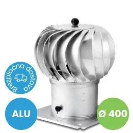 Rotirajuća dimnjačka kapa fi 400 aluminij | Kapa za dimnjak