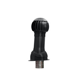 RRTV+S 160 Black – strešni ventilacijski komplet