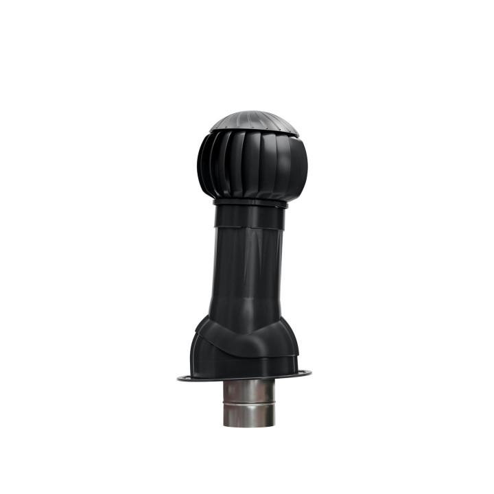 RRTV+S 160 Black – krovni ventilacijski komplet