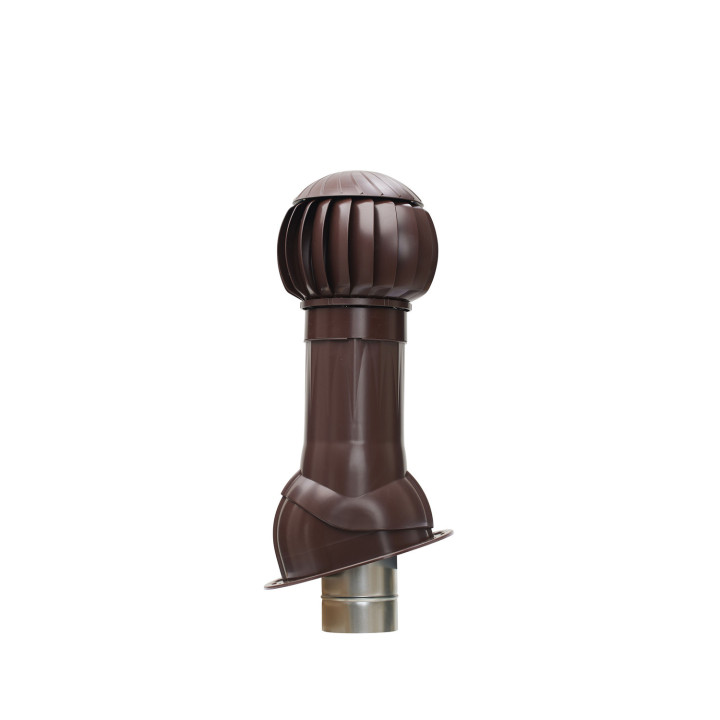 RRTV+S 160 Brown - krovni ventilacijski komplet 125 mm