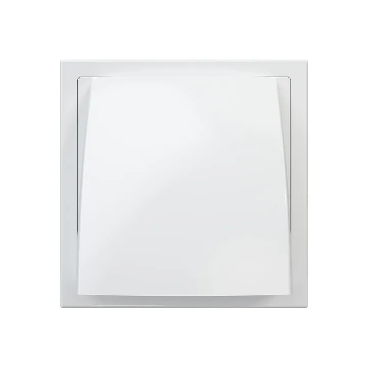 Prezračevalna rešetka z loputo 150x150 in s prirobnico D125 - Akvavent