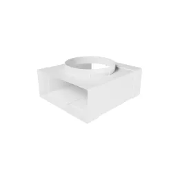 T-koleno med pravokotno cevjo 220x90mm in zračnim razdelilcem s prirobnico D150 mm | 922TF15P