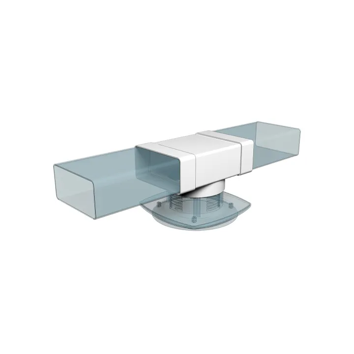 T-koleno med pravokotno cevjo 220x90mm in zračnim razdelilcem s prirobnico D150 mm | 922TF15P
