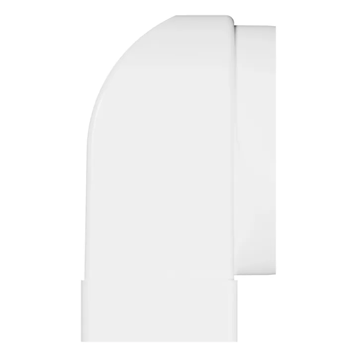 90° spojnik med pravokotnim kanalom 220x90mm in D150 mm cevjo