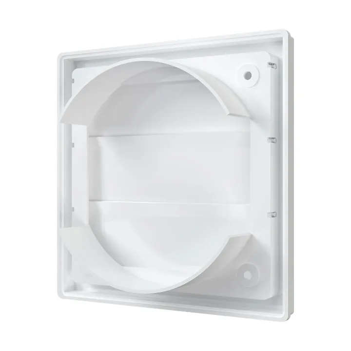1515K12,5F, ispušna rešetka s ventilima težine 150x150 i prirubnicom D125 (ASA plastika)