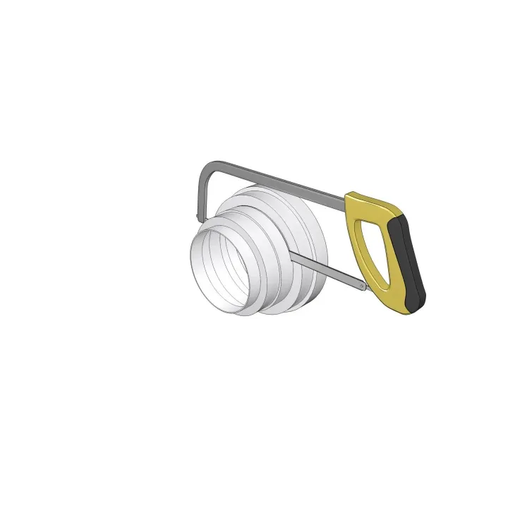 Ekscentrični univerzalni adapter za okrugli kanal D160/150/125/120/100/80
