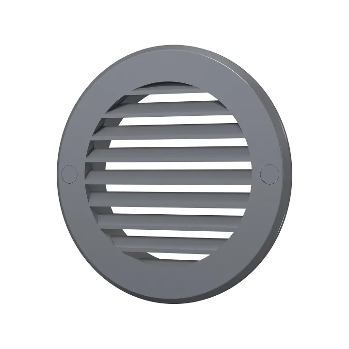 Prezračevalna rešetka zunanja okrogla D130 s prirobnico D100 10RKN grey