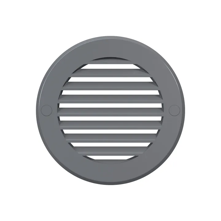 Prezračevalna rešetka zunanja okrogla D130 s prirobnico D100 10RKN grey