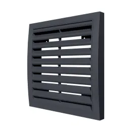1515RRN grey, Zunanja snemljiva rešetka 150x150, ASA plastik 