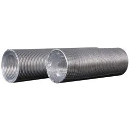 10VA, Aluminijasti fleksibilni valoviti zračni kanal, D do 3 m, premer 100 mm 