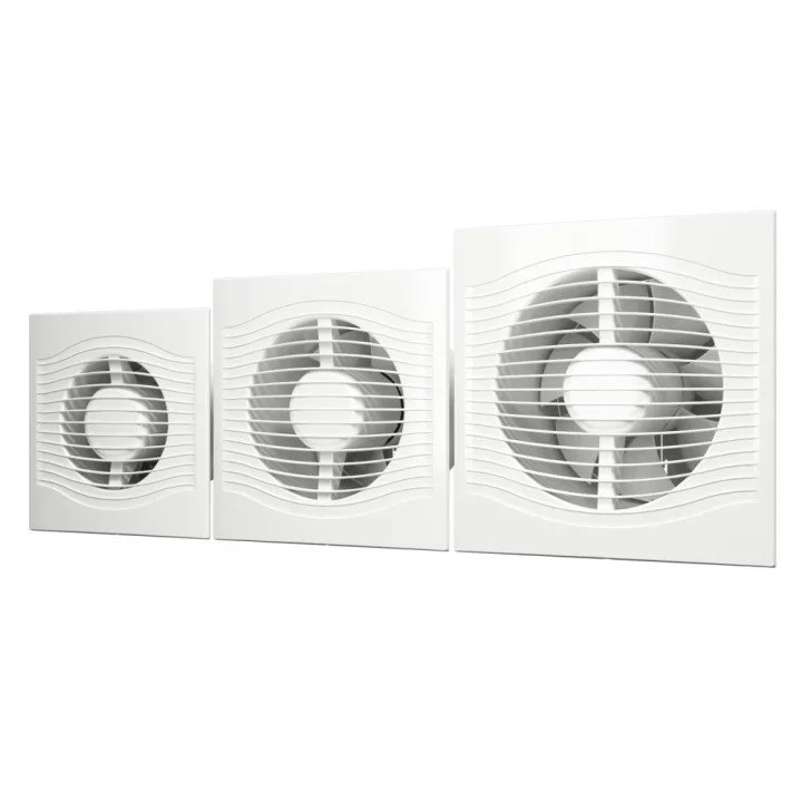 SLIM 6C, Aksialni ventilator s povratno loputo BB D150