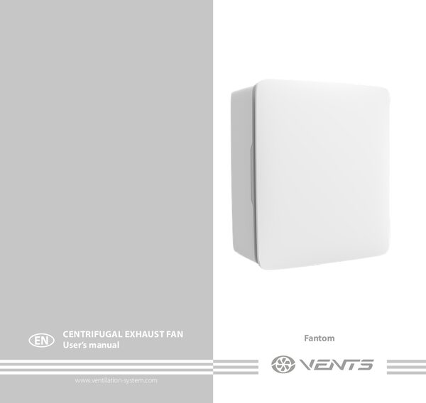 VENTS Fantom TH - navodila za uporabo