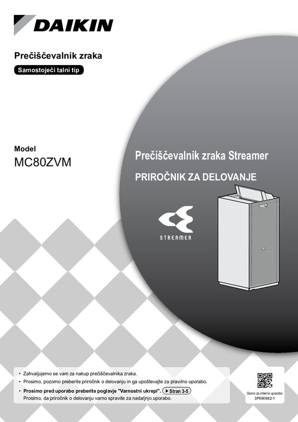 Daikin MC80Z - navodila za uporabo