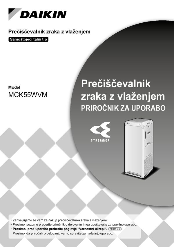 Daikin MCK55W - navodila za uporabo
